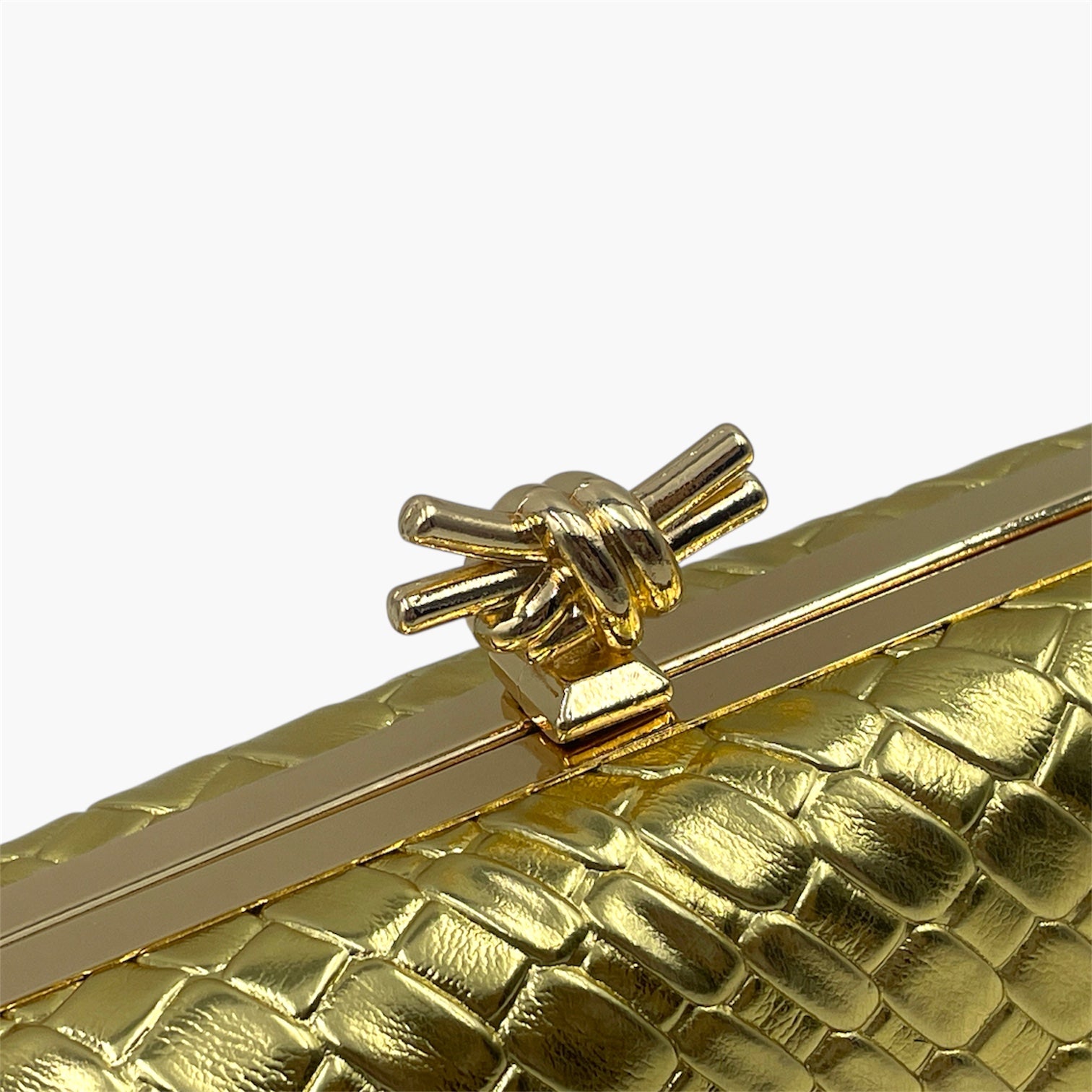 Metal Weave Gold - Bolso de Mano