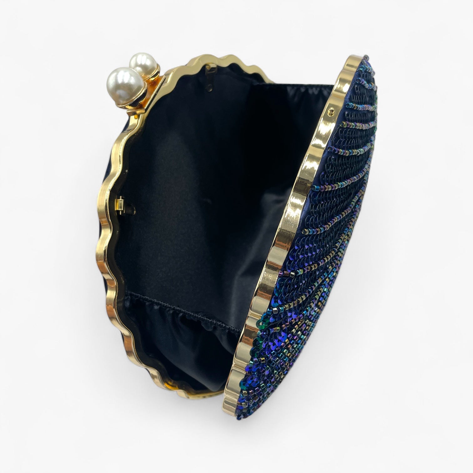 Royale Feather Silver - Bolso de Mano