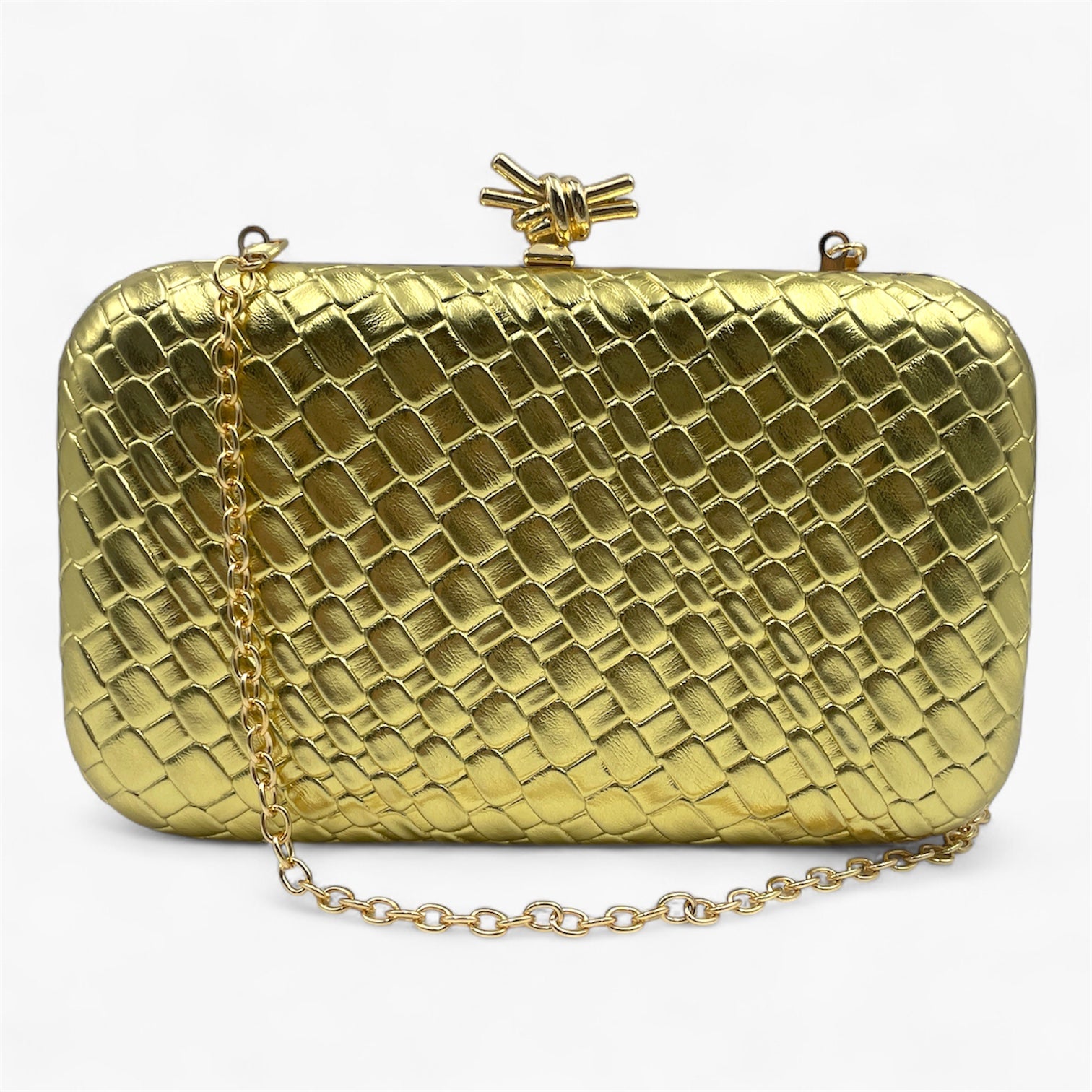 Metal Weave Gold - Bolso de Mano