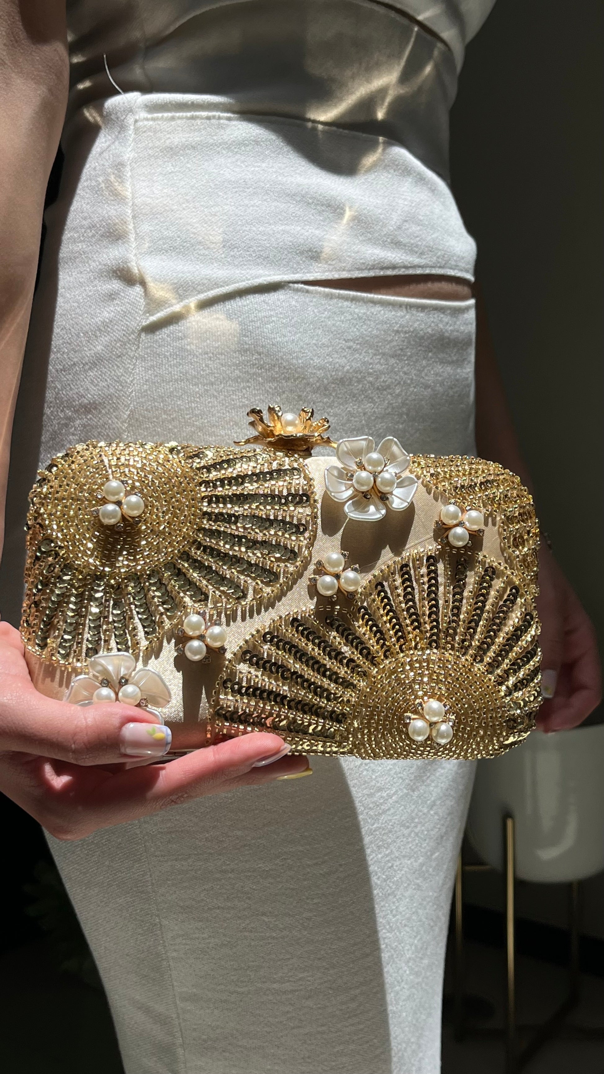 Midnight Orchid Gold - Bolso de Mano