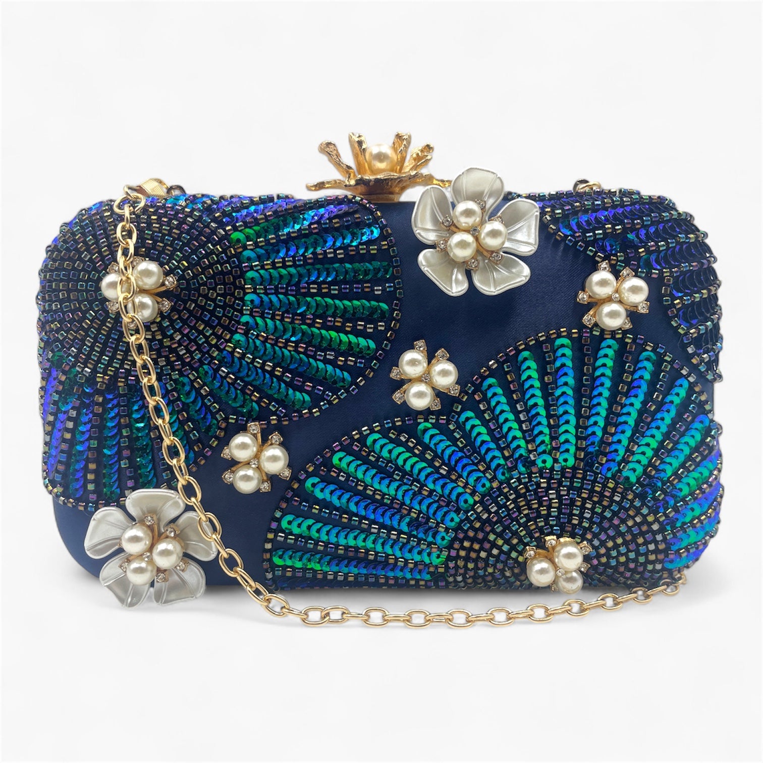 Midnight Orchid Blue - Bolso de Mano