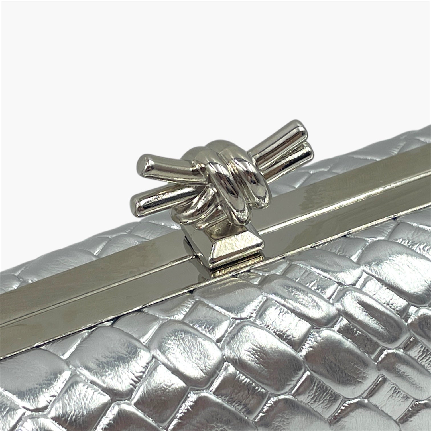 Metal Weave Silver - Bolso de Mano