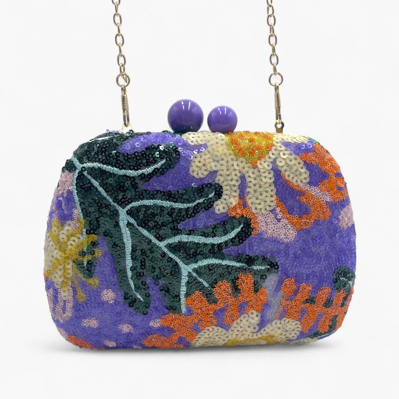 Floral Rhythm Purple - Bolso de Mano