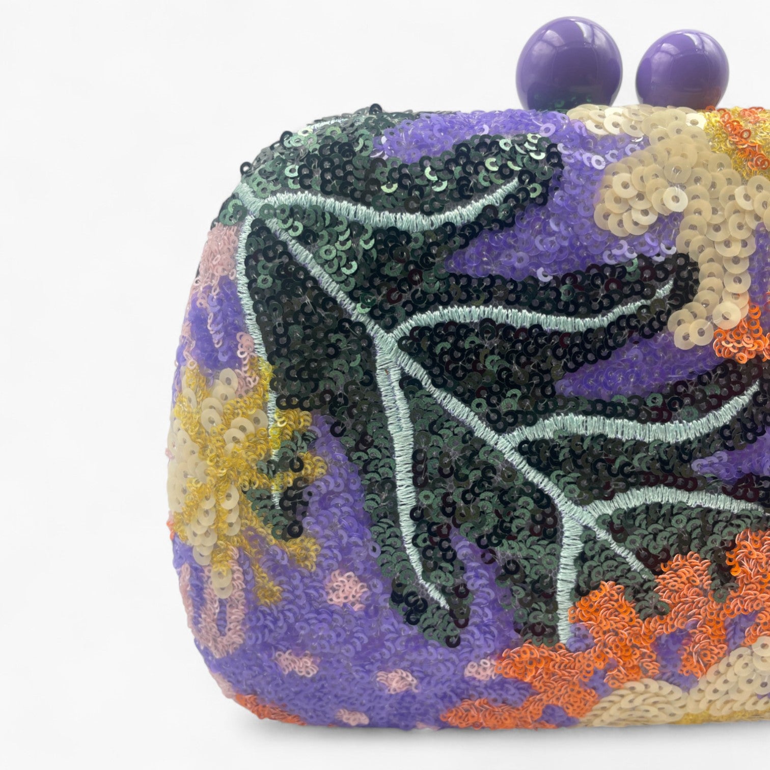 Floral Rhythm Purple - Bolso de Mano