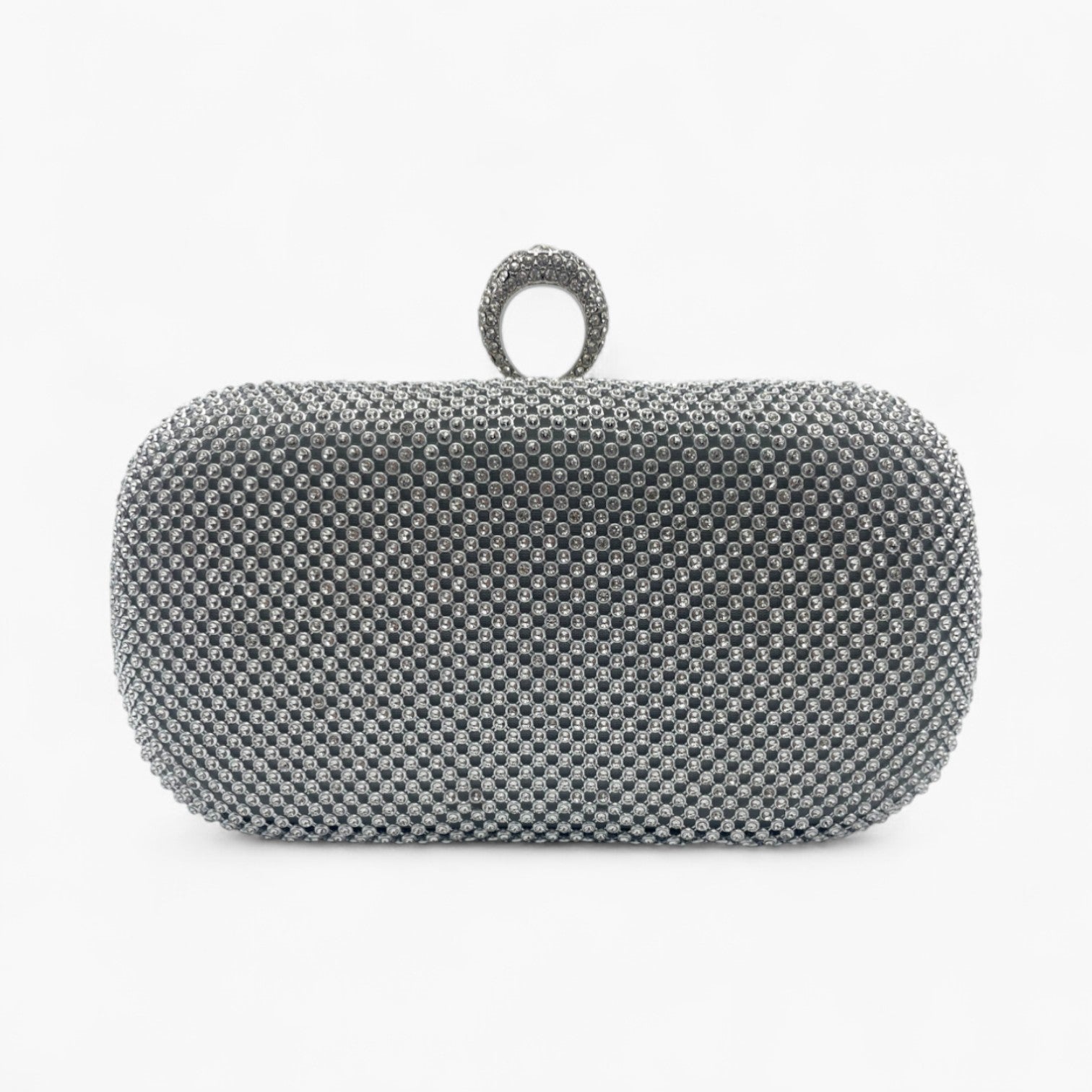 Radiant Mesh Silver Bolso de Mano