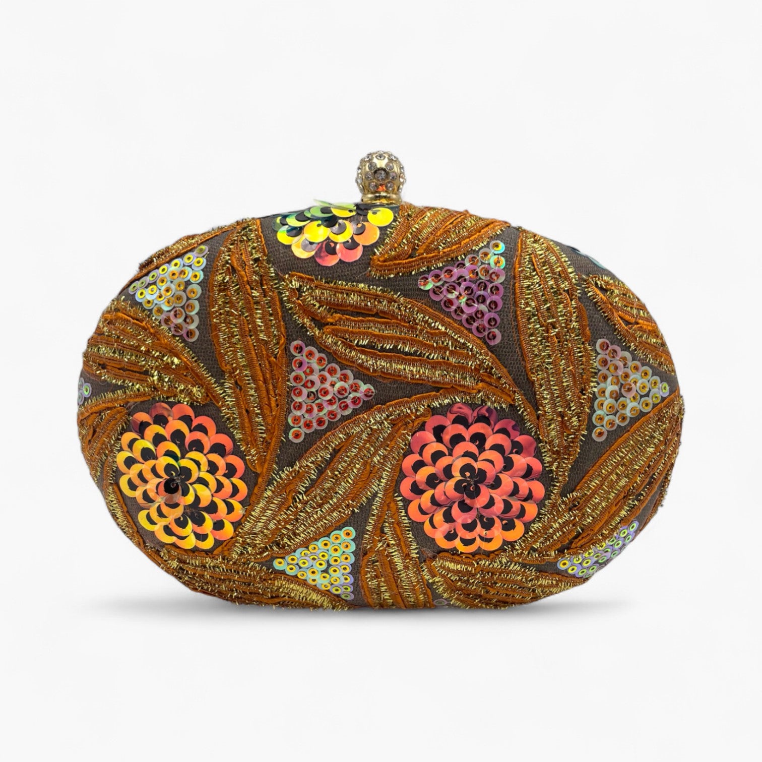 Radiant Oval Orange Bolso de Mano
