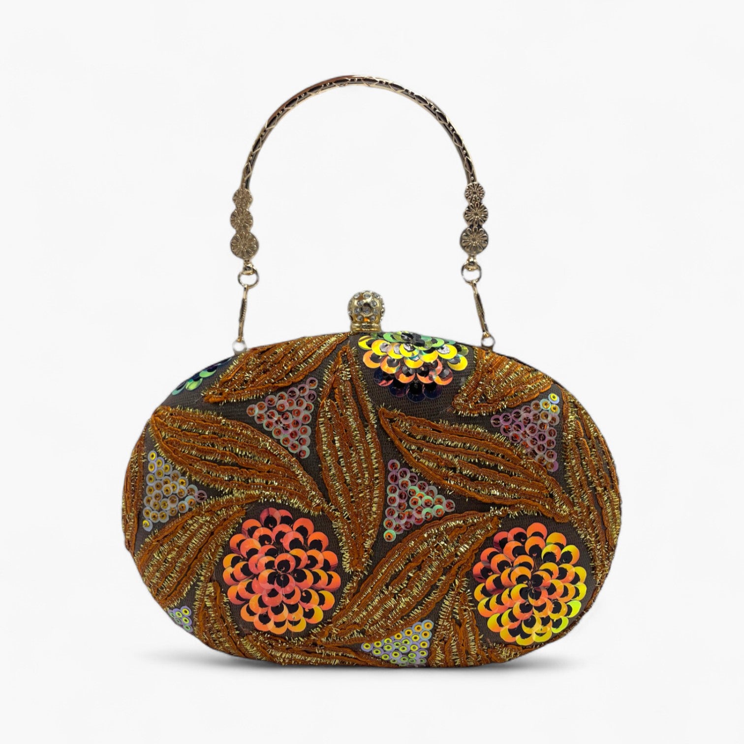Radiant Oval Orange Bolso de Mano