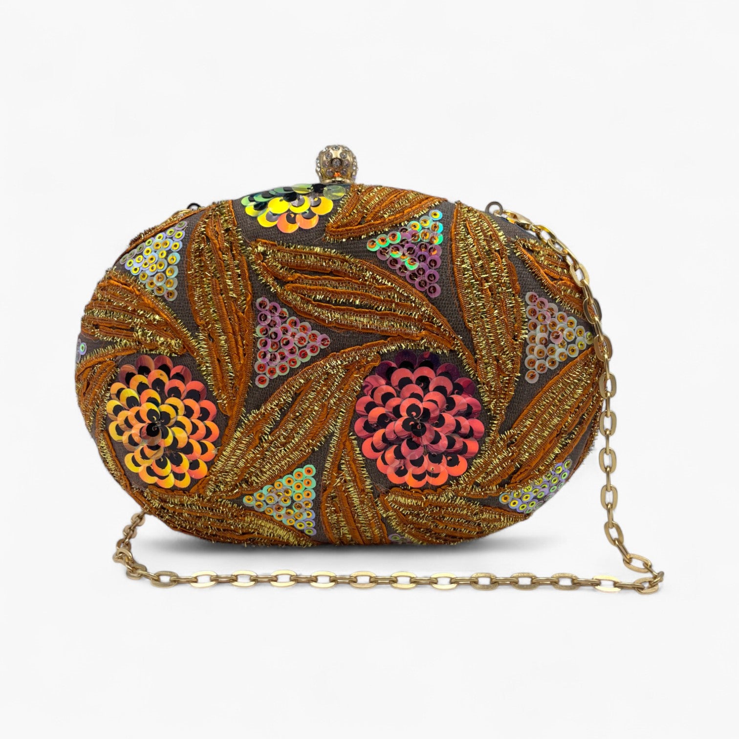 Radiant Oval Orange Bolso de Mano