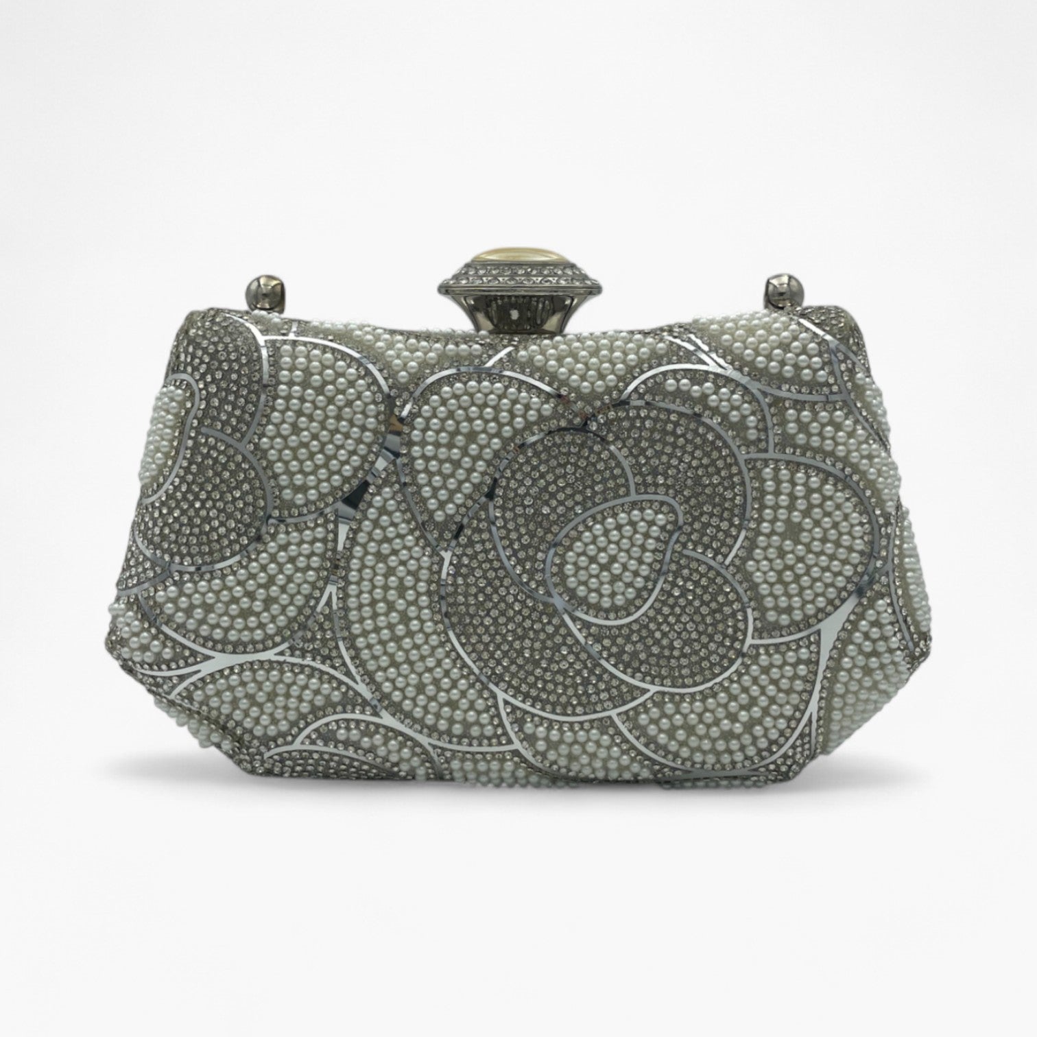 Silver Flower Bolso de Mano