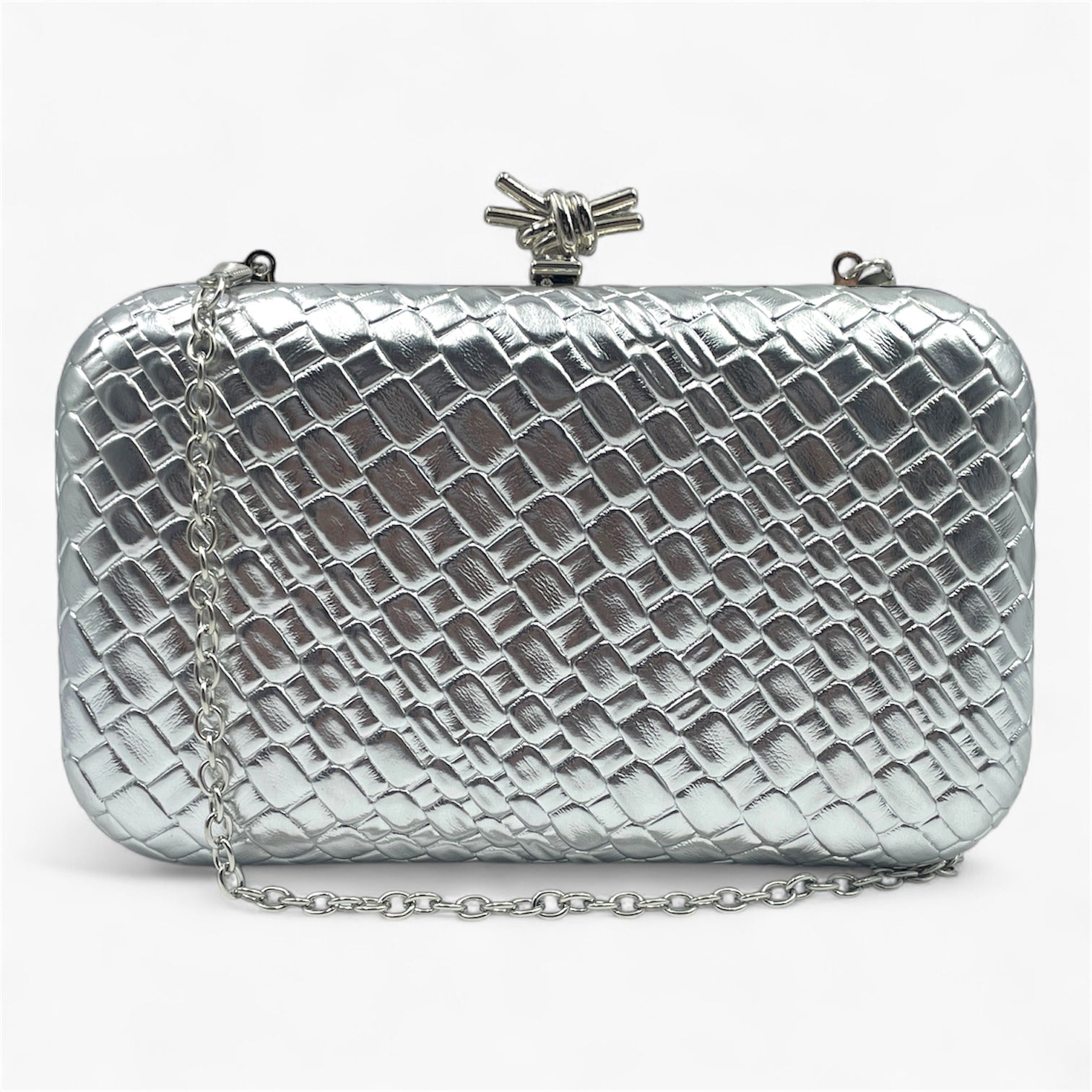 Metal Weave Silver - Bolso de Mano