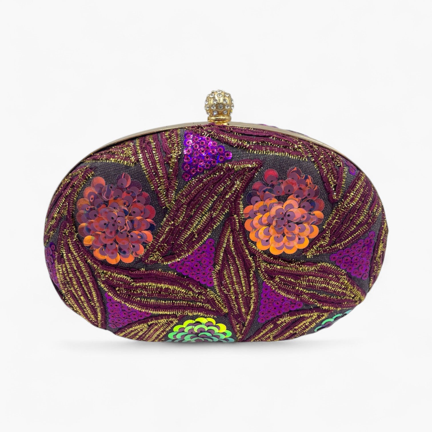 Radiant Oval Purple Bolso de Mano