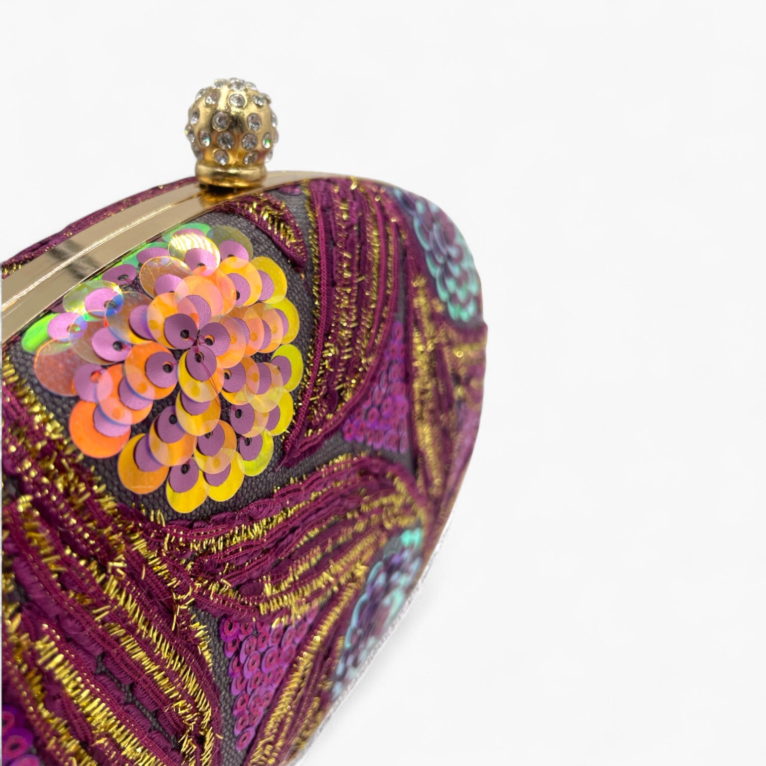 Radiant Oval Purple Bolso de Mano