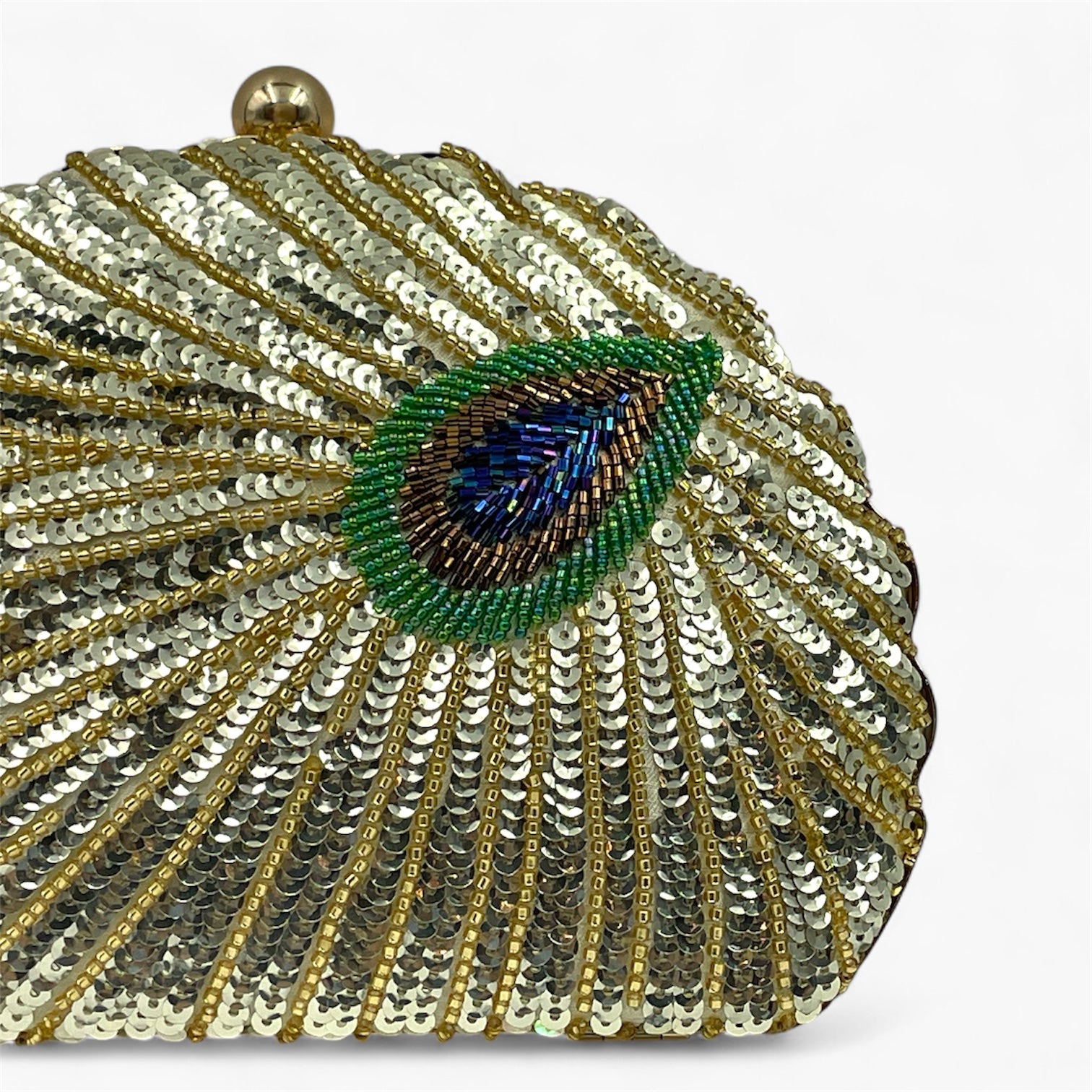 Royale Feather Gold - Bolso de Mano