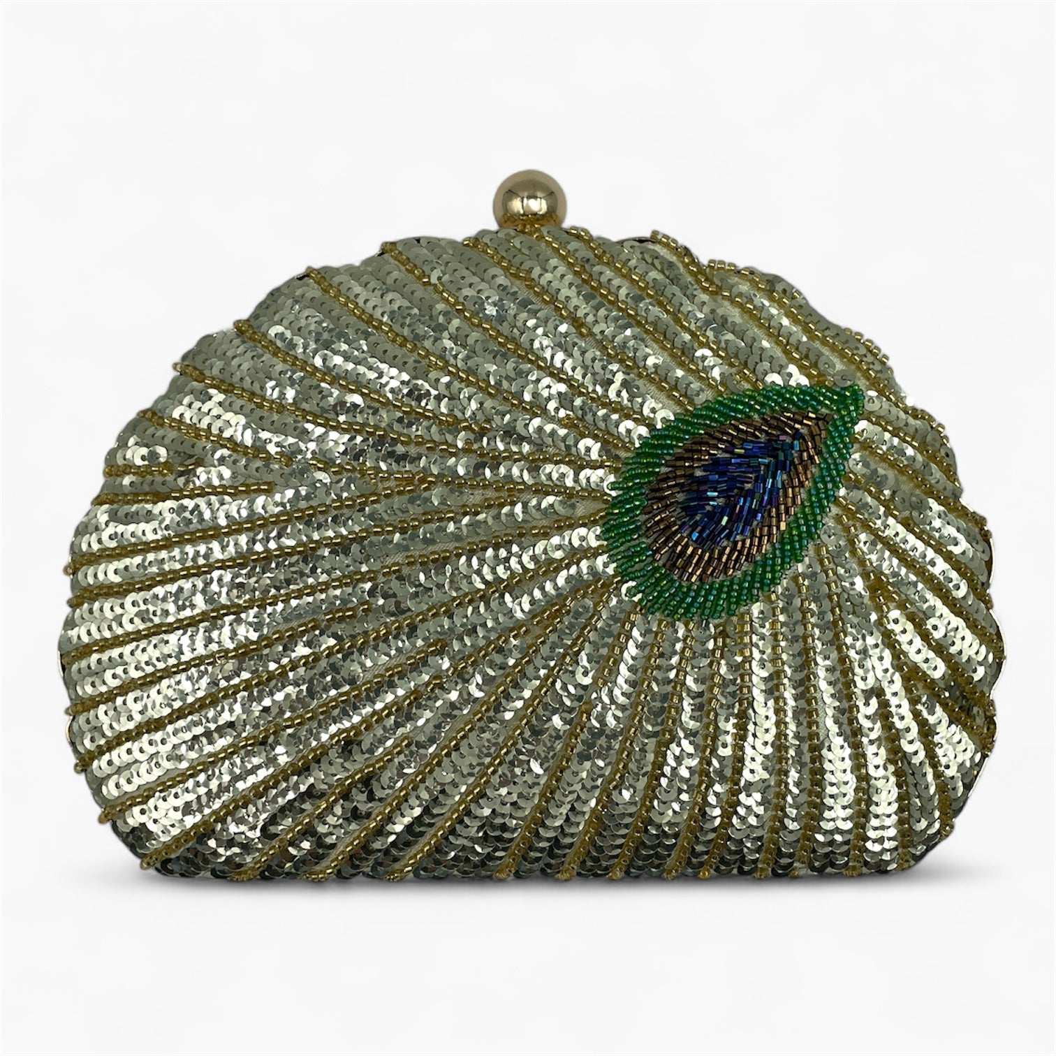 Royale Feather Gold - Bolso de Mano