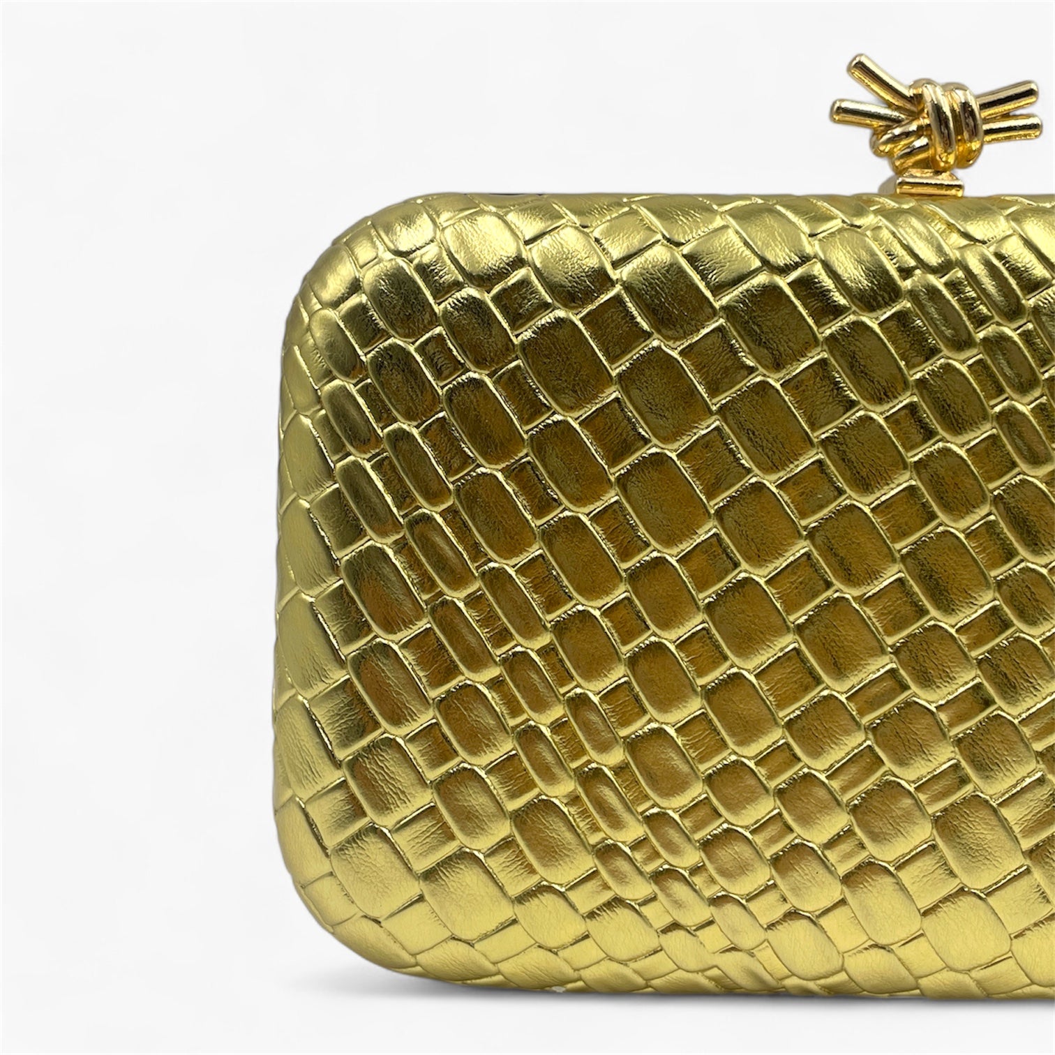 Metal Weave Gold - Bolso de Mano