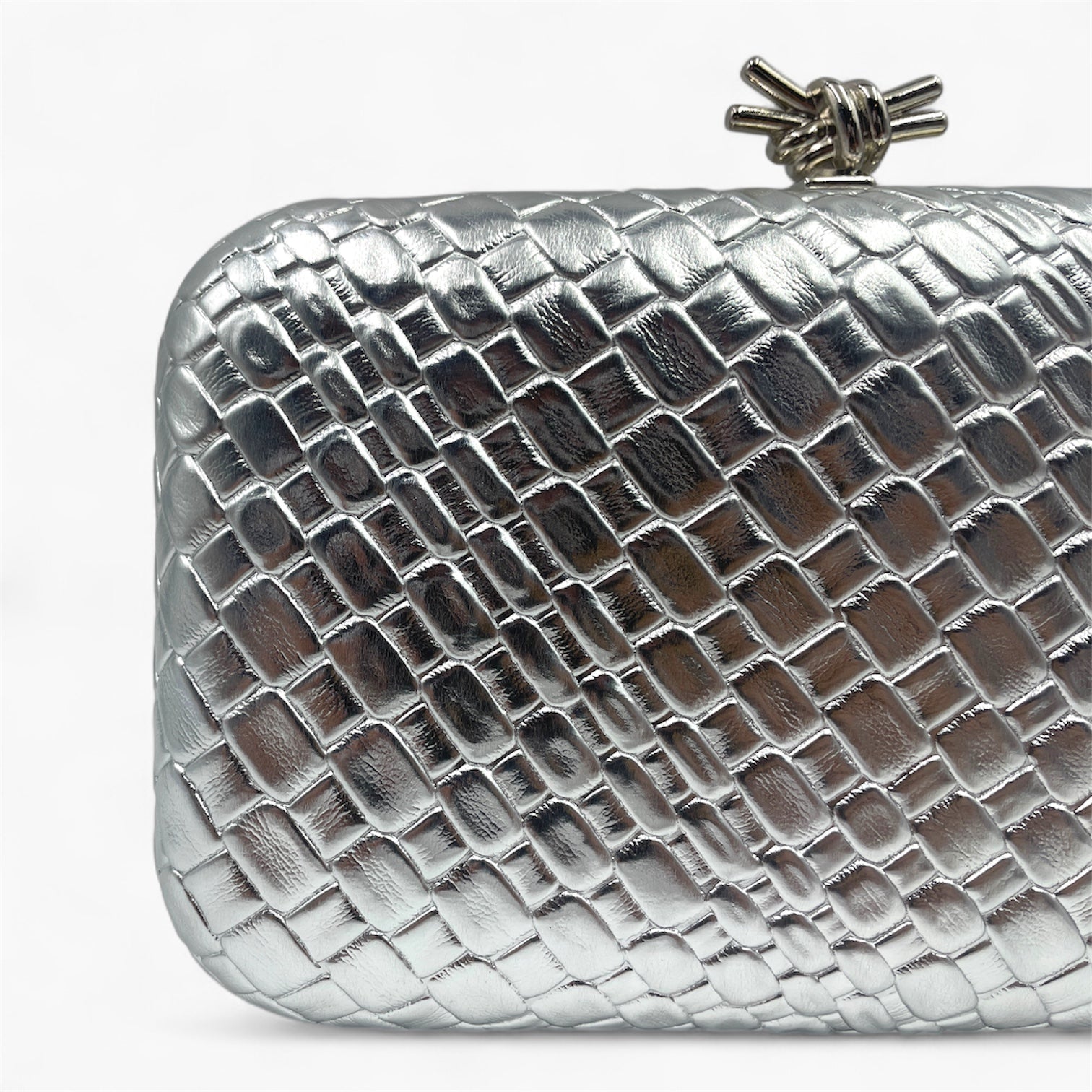 Metal Weave Silver - Bolso de Mano