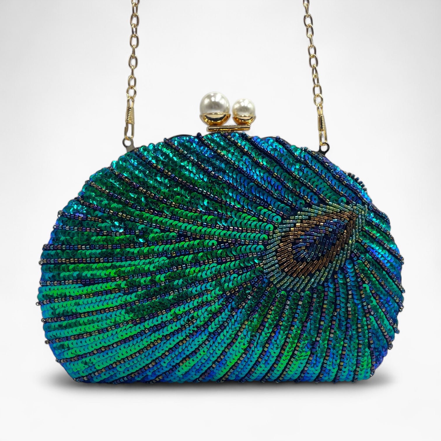 Royale Feather Blue Bolso de Mano